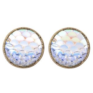 2 for $12 Mermaid scale earrings